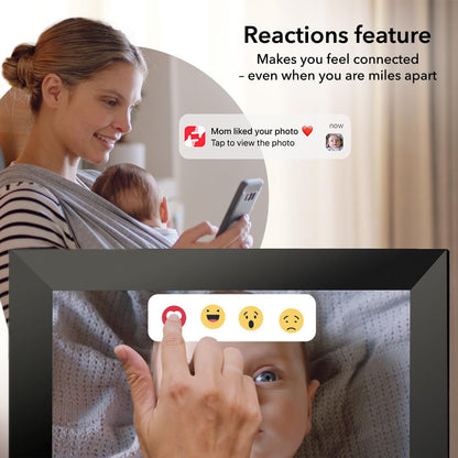 YunQiDeer digital picture frame — 10.1 inch WiFi photo sharing with touch screen