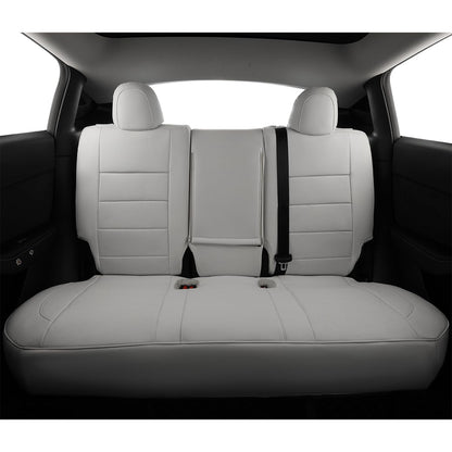 EKR Model Y seat covers — Custom fit for Tesla Model Y 2026, airbag compatible, leather