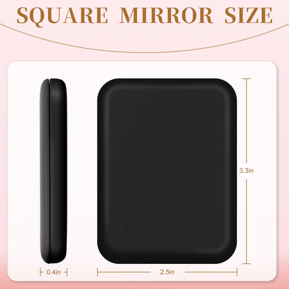 Kakuje compact mirror — 1X/3X magnification with LED light and internal battery