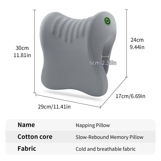 OSZZT body positioner — adjustable neck support with removable cover in gray