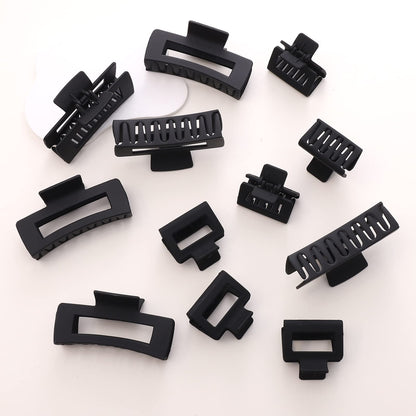 Alemaky hair clips - 12 pack square claw clips with strong hold for all hair types