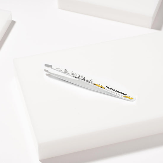 Tweezerman slant tweezer - stainless steel design