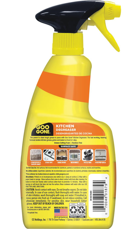 Goo Gone kitchen degreaser — effective formula for tough grease removal