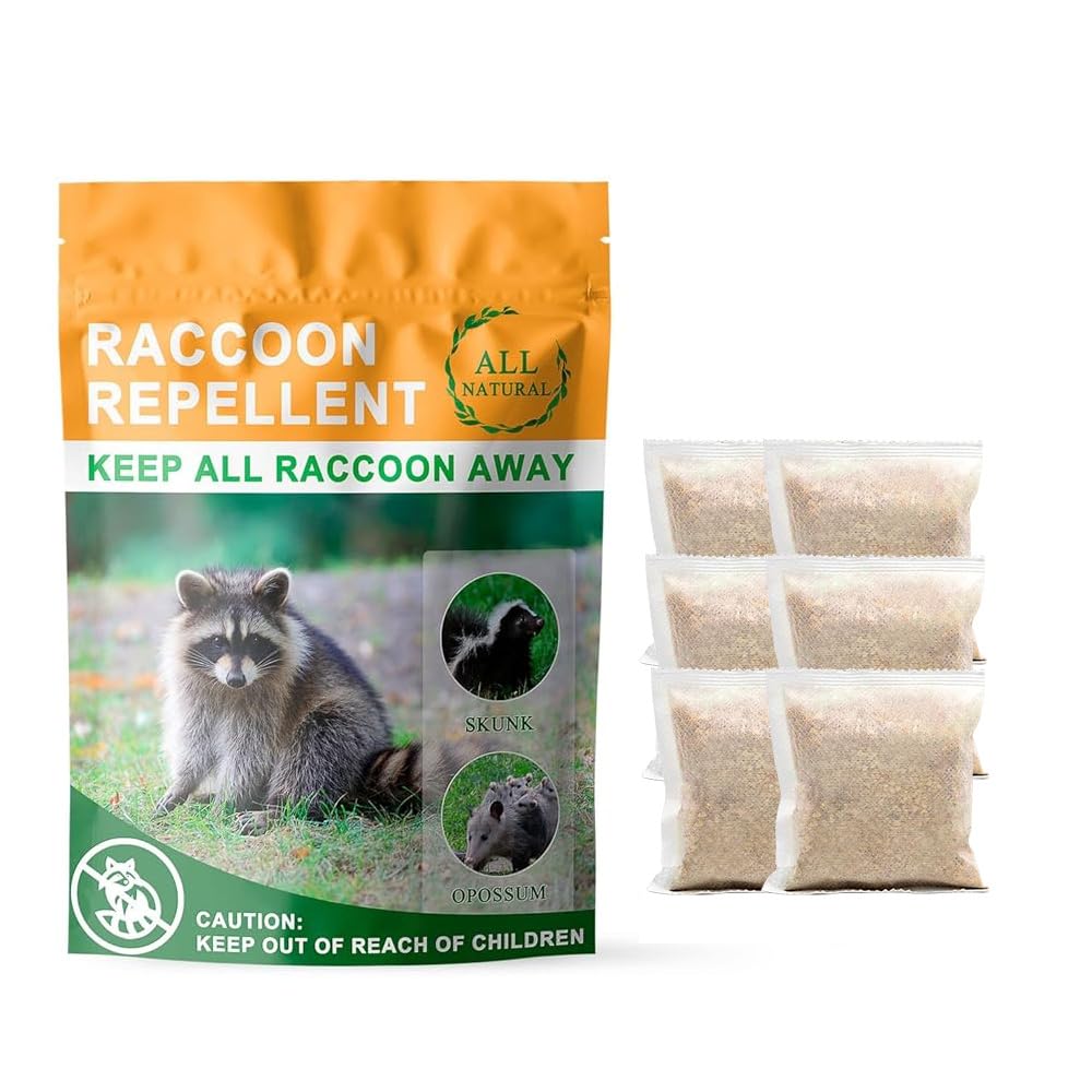 Natural raccoon repellent granules — eco-friendly and non-toxic formula with oils