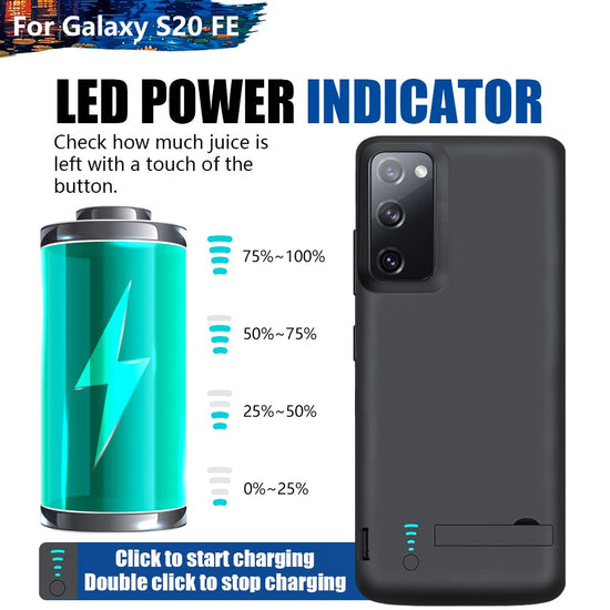 Sitong cellular phone case — 5000mAh rechargeable battery for Samsung Galaxy S20 FE 5G