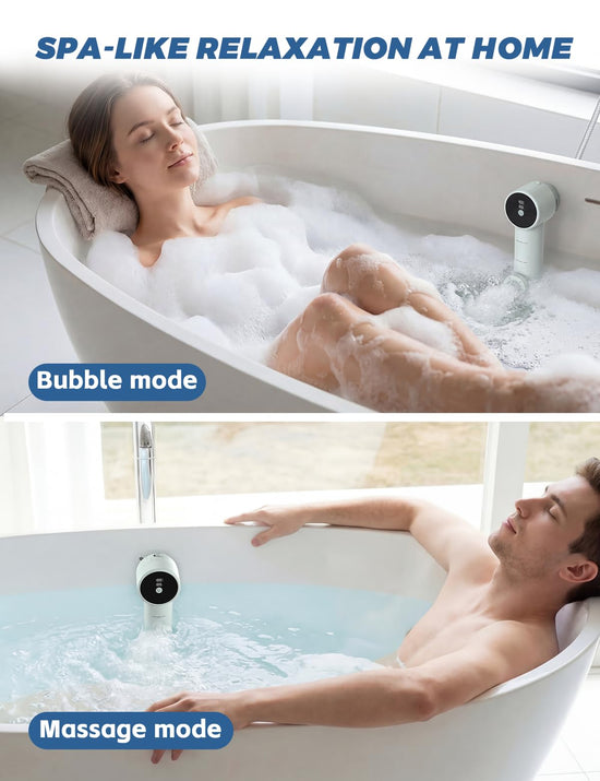 Bath jets for tub — portable jet spa with 360° rotatable nozzles and suction cups