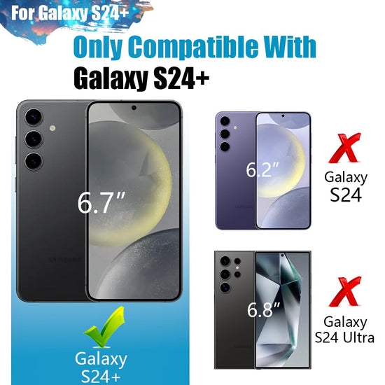 Sitong battery case for Samsung Galaxy S24+, 5000mAh rechargeable extended battery case