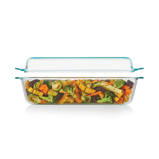 Casseroles — Pyrex deep 5.2-qt glass baking dish with lid