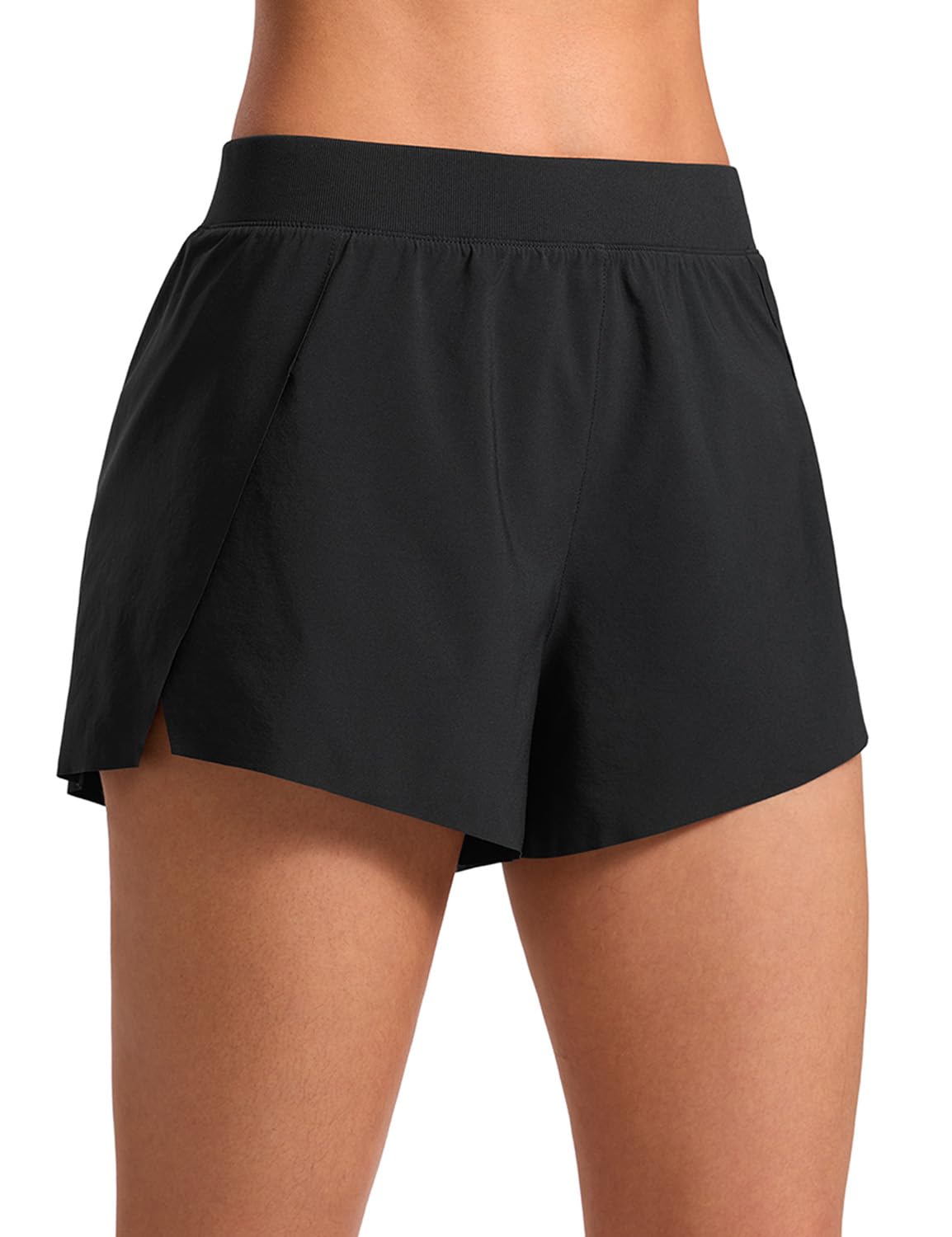 CRZ YOGA shorts — V split design with breathable quick dry liner
