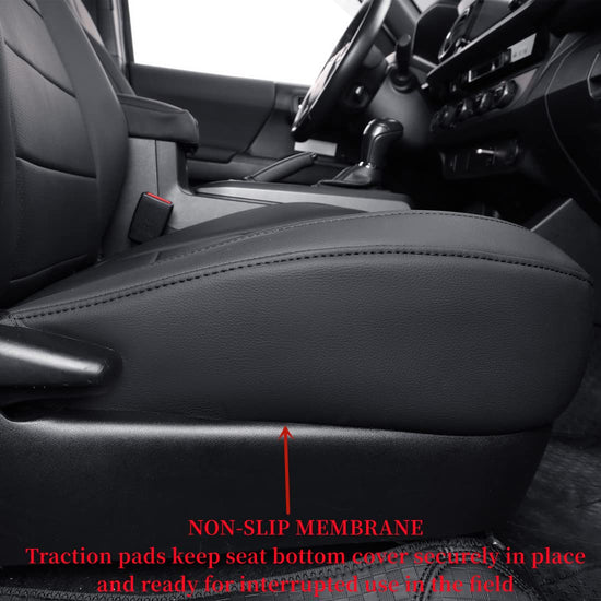 Coverdream vehicle seat cover — Custom fit faux leather for 2012-2015 Tacoma Double Cab/Crew Cab Base