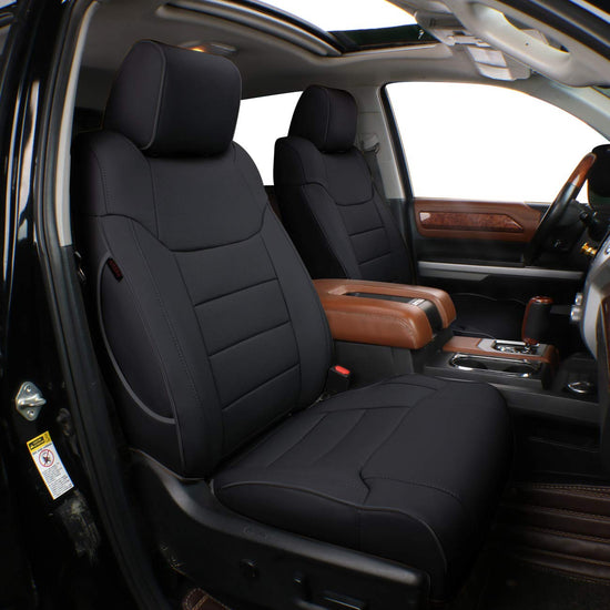 EKR tundra seat covers - custom fit faux leather for Toyota Tundra Double Cab 2014-2021