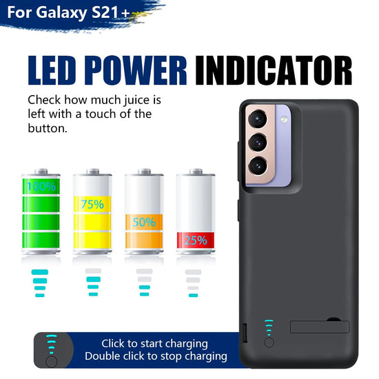 Sitong cellular phone case — upgraded 5000mAh battery for Samsung Galaxy S21+ 5G