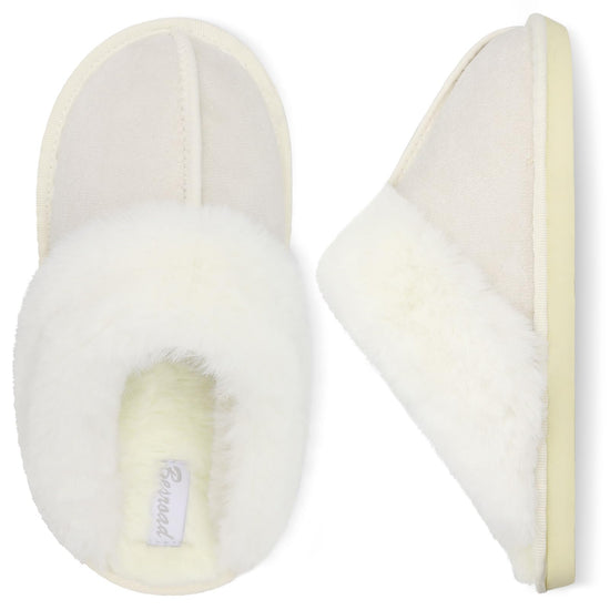 Besroad winter fuzzy slippers — plush faux fur slide shoes for womenBesroad winter fuzzy slippers — plush faux fur sandals for women