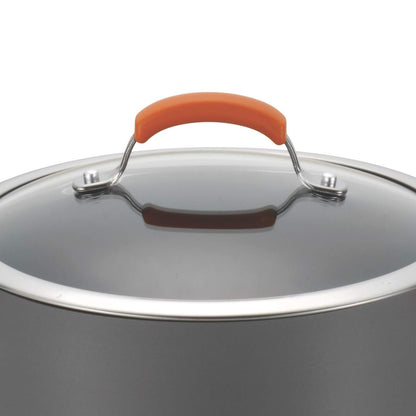 Rachael Ray sauté fry pan — classic brights hard anodized nonstick design
