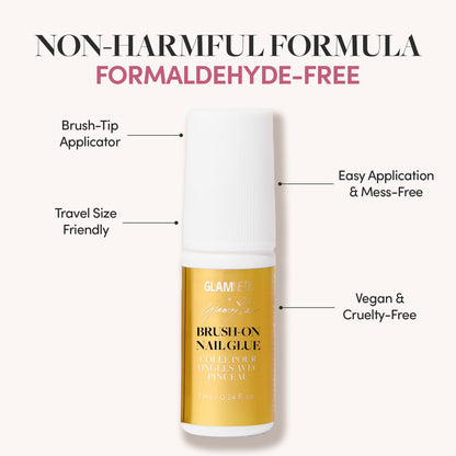 Glamnetic brush on nail glue - super strong formulaGlamnetic brush on nail glue - super strong formulaGlamnetic brush on nail glue - strong bonding adhesive formula