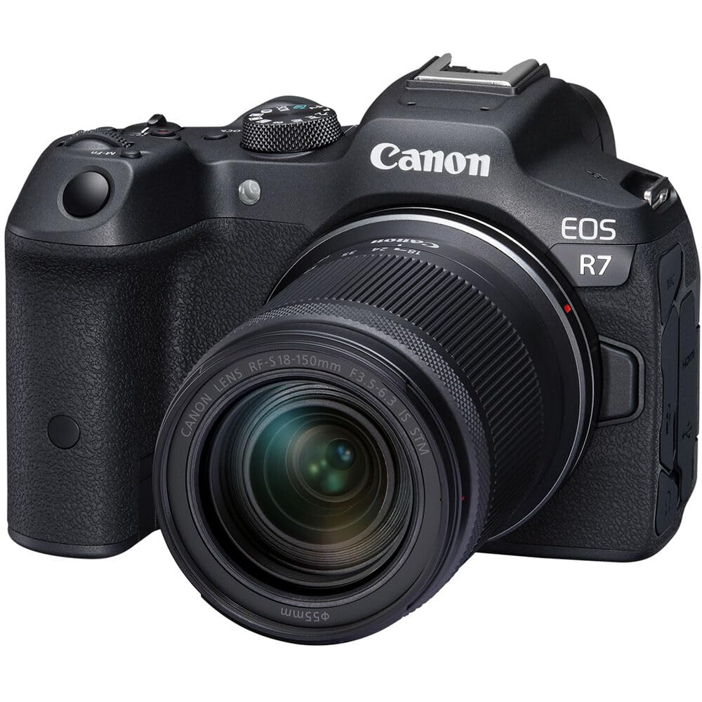 Canon EOS R7 mirrorless camera — compact design with advanced features