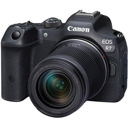 Canon EOS R7 mirrorless camera — compact design with advanced features
