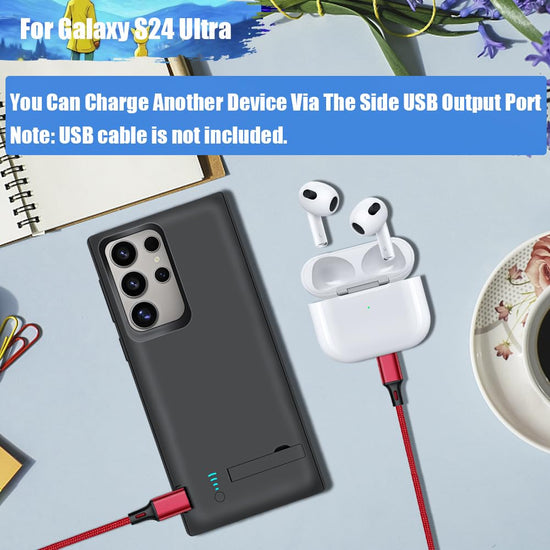 Sitong battery case for Samsung Galaxy S24 Ultra - 5000mAh extended charging case