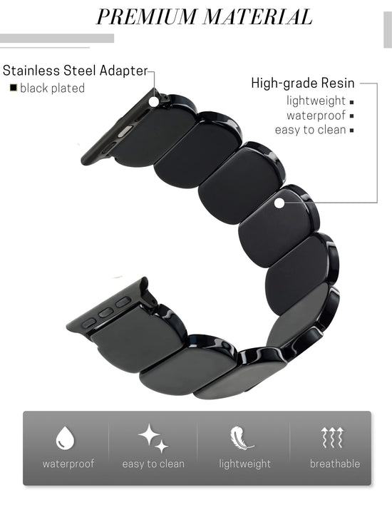 Watch band — Heesch tortoise stretchy design compatible with Apple Watch