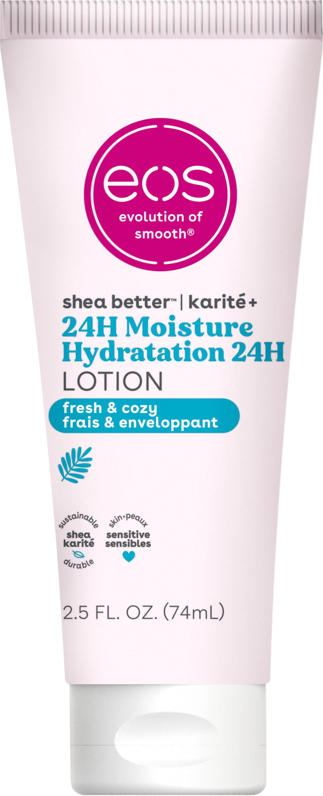 eos 24H moisture body lotion — travel size formula
