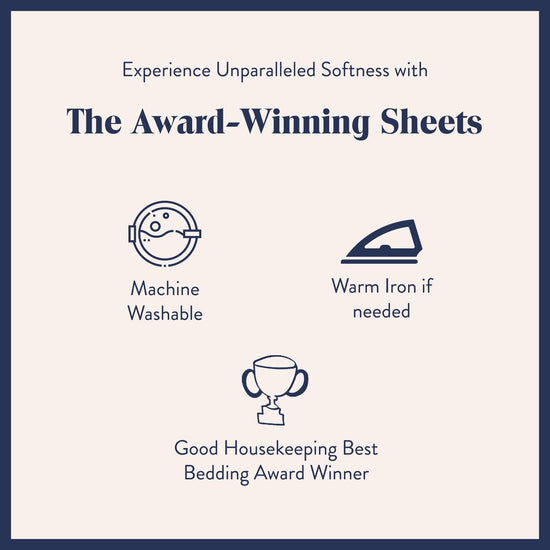 BED_LINEN_SET — Brooklinen luxe core sheet set with fitted and flat sheets plus pillowcases