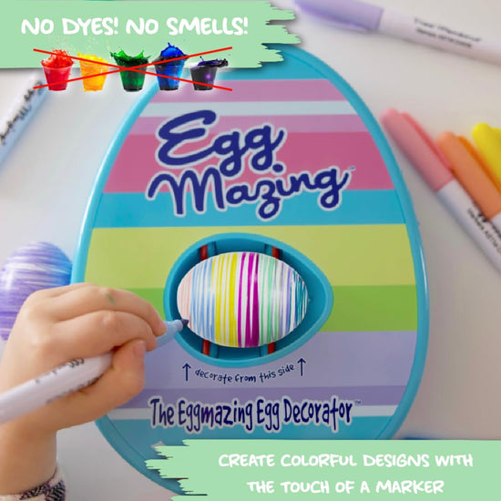 Art craft kit — Includes egg decorating spinner and 8 non toxic markers