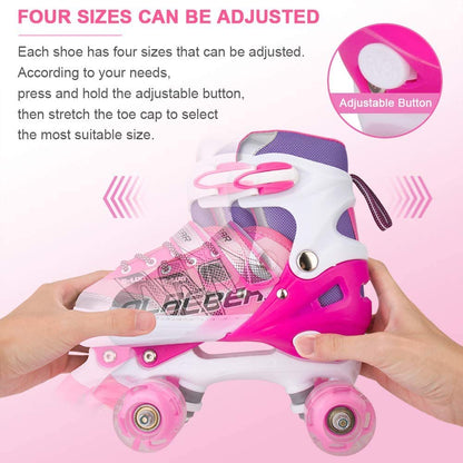 Sowume roller skates with illuminating wheels for girls and women