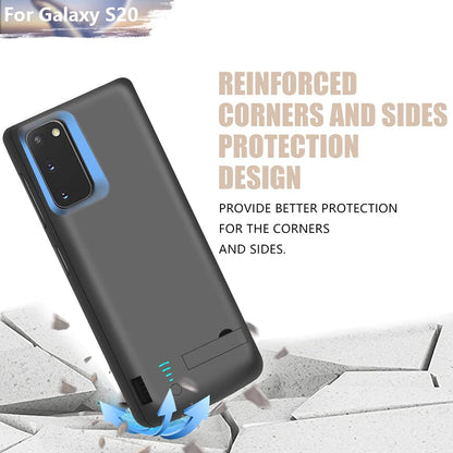 Sitong battery case for Samsung Galaxy S20 5G with 5000mAh rechargeable power