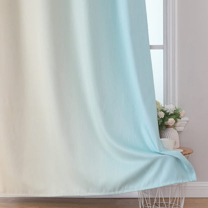 Curtain set — Estelar Textiler ombre blackout for bedroom, 2 panels