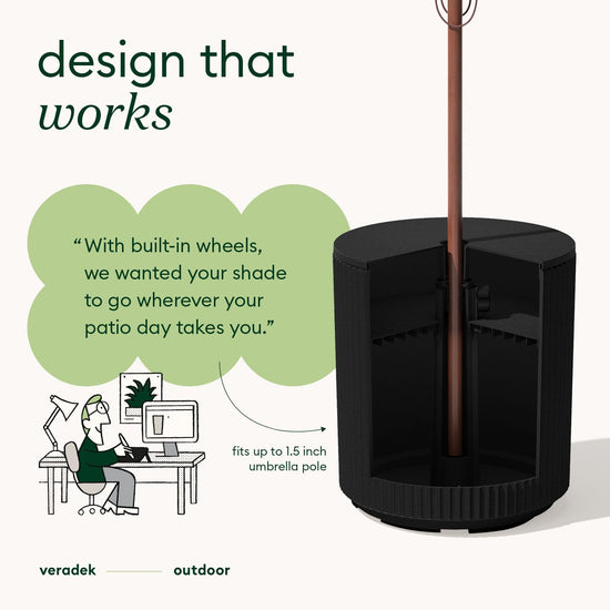 Veradek side table — demi shade design