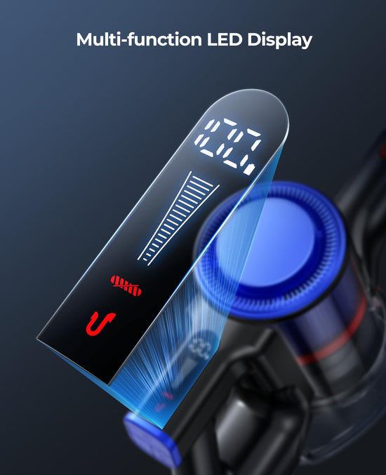 Fieety cordless vacuum cleaner - 45Kpa suction power with wall mount charging and scented card