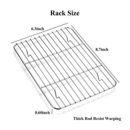 Wildone sheet pan - stainless steel with cooling rack set 2 sheets and 2 racks