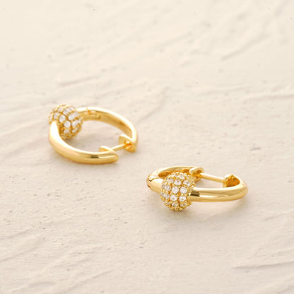 MYEARS earrings — Gold huggie hoop ear cuff in hypoallergenic design