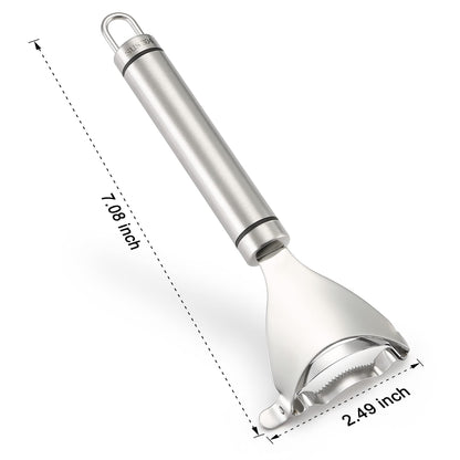 Corn peeler - stainless steel design with quick corn kernel removal tool