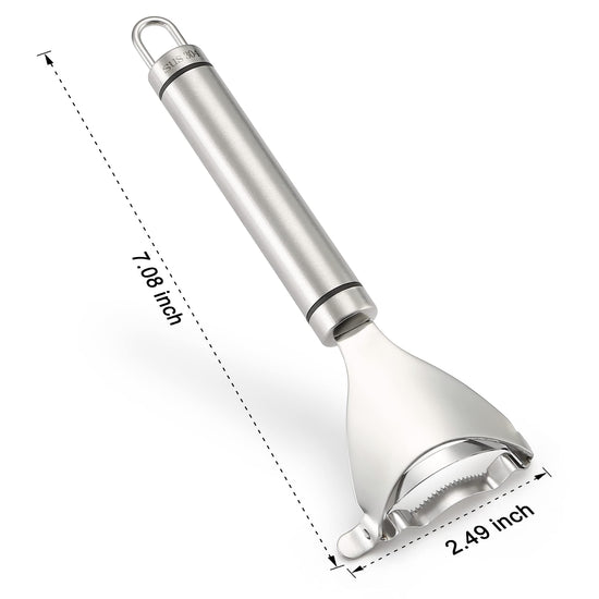 Corn peeler - stainless steel design with quick corn kernel removal tool