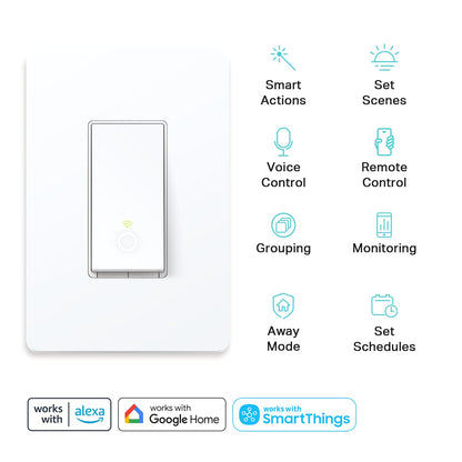 Kasa smart HS210 electronic switch — wall mount temperature control 120V copper