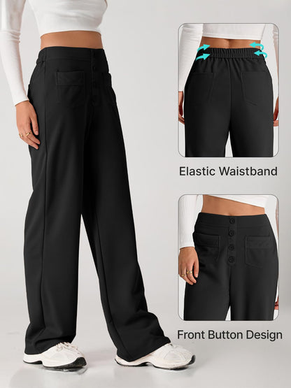 EVALESS high waist stretchy work pants with pockets