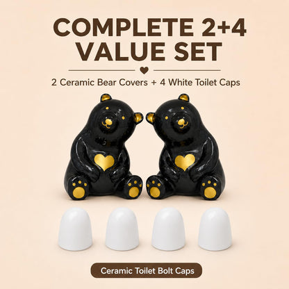 Toilet bolt caps — ceramic birds and universal covers included 2 packs and 4 packs