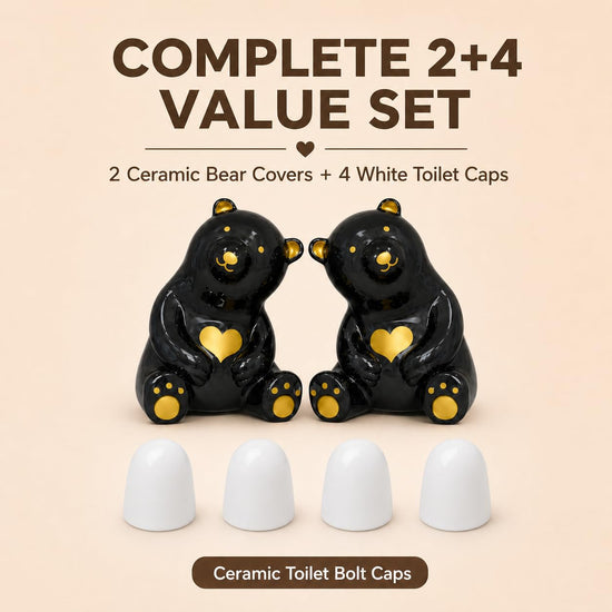 Toilet bolt caps — ceramic birds and universal covers included 2 packs and 4 packs