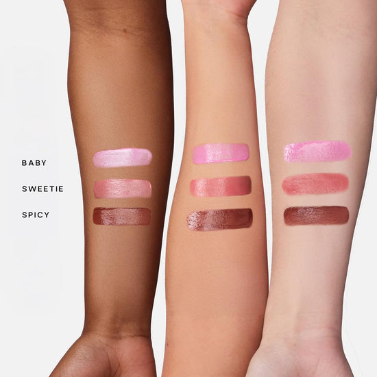 FACE_SHAPING_MAKEUP — Saie Dew Blush for a natural finish