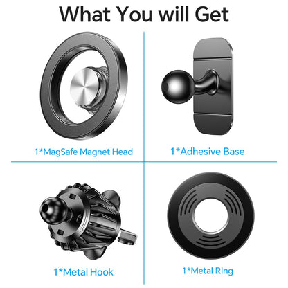 Kaistyle magnetic phone holder for car — strong magnets for Magsafe compatibility