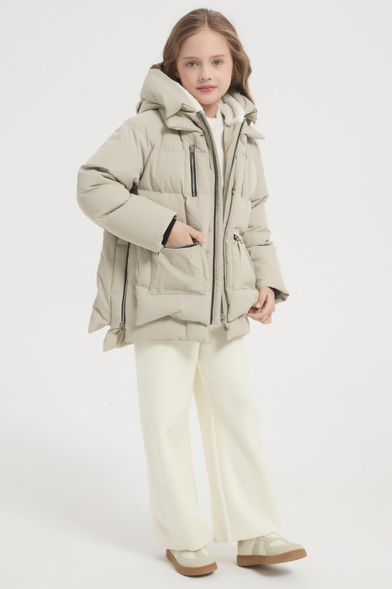 Orolay children hooded down coat - Quilted puffer jacket for winter wear