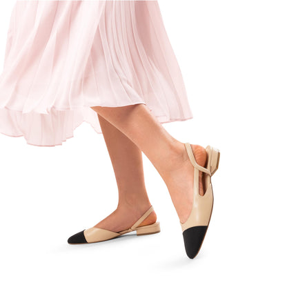 Slingback ballet flats - Comfortable low heel dress shoes for women by Dream Pairs