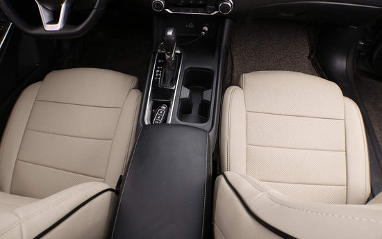 Vehicle seat cover — EKR custom fit leatherette for Nissan Sentra 2020-2025 beige