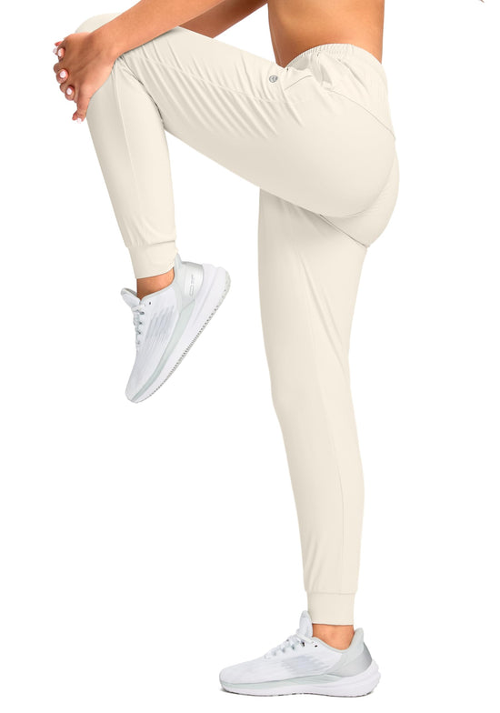 G Gradual Women's Joggers Pants with Zipper Pockets Tapered Running Sweatpants for Women Lounge, Jogging