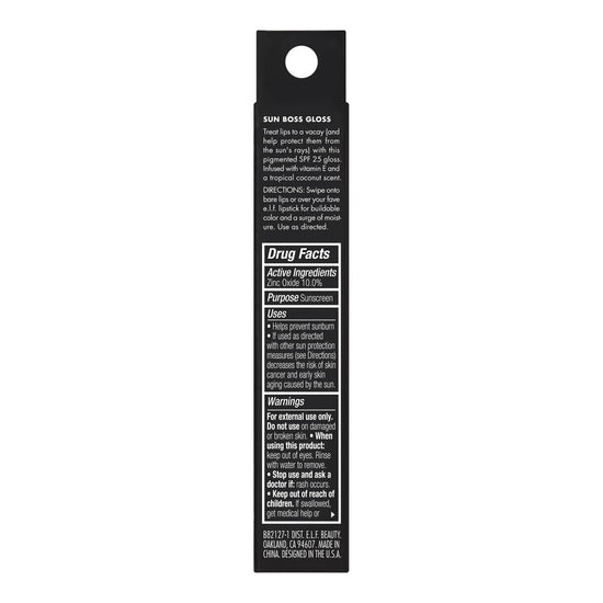LIP_COLOR — Sun Boss Gloss SPF 25 from e.l.f.