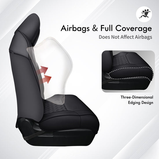 Huidasource Tacoma seat covers - Nappa leather for Toyota Tacoma 2024-2026