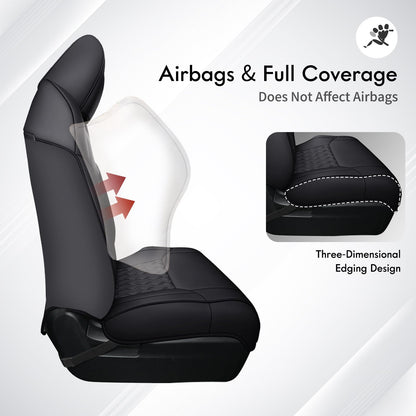 Vehicle seat cover — Huidasource nappa leather fit for Toyota Tacoma 2024-2026