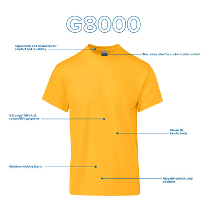 Gildan unisex dryblend t-shirt multipack
