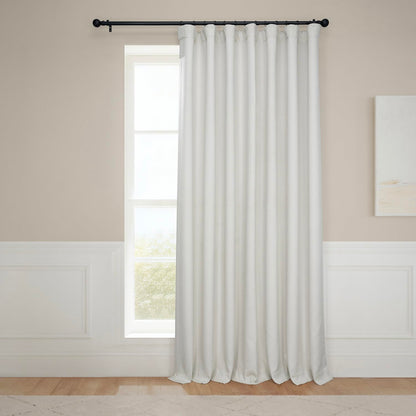 CURTAIN — Faux linen room darkening for bedroom and living room décor by HPD Half Price Drapes